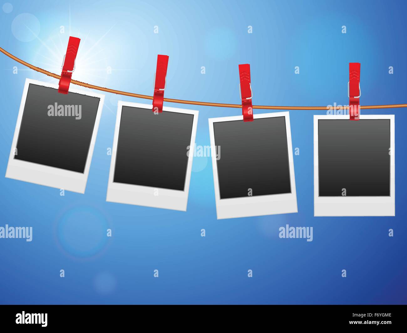 Empty clothesline hi-res stock photography and images - Alamy