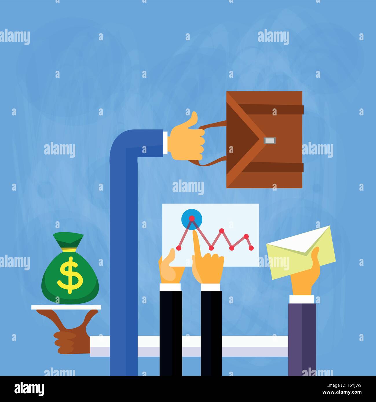 Business People Hands Finance Flat Vector Stock Vector Image & Art - Alamy