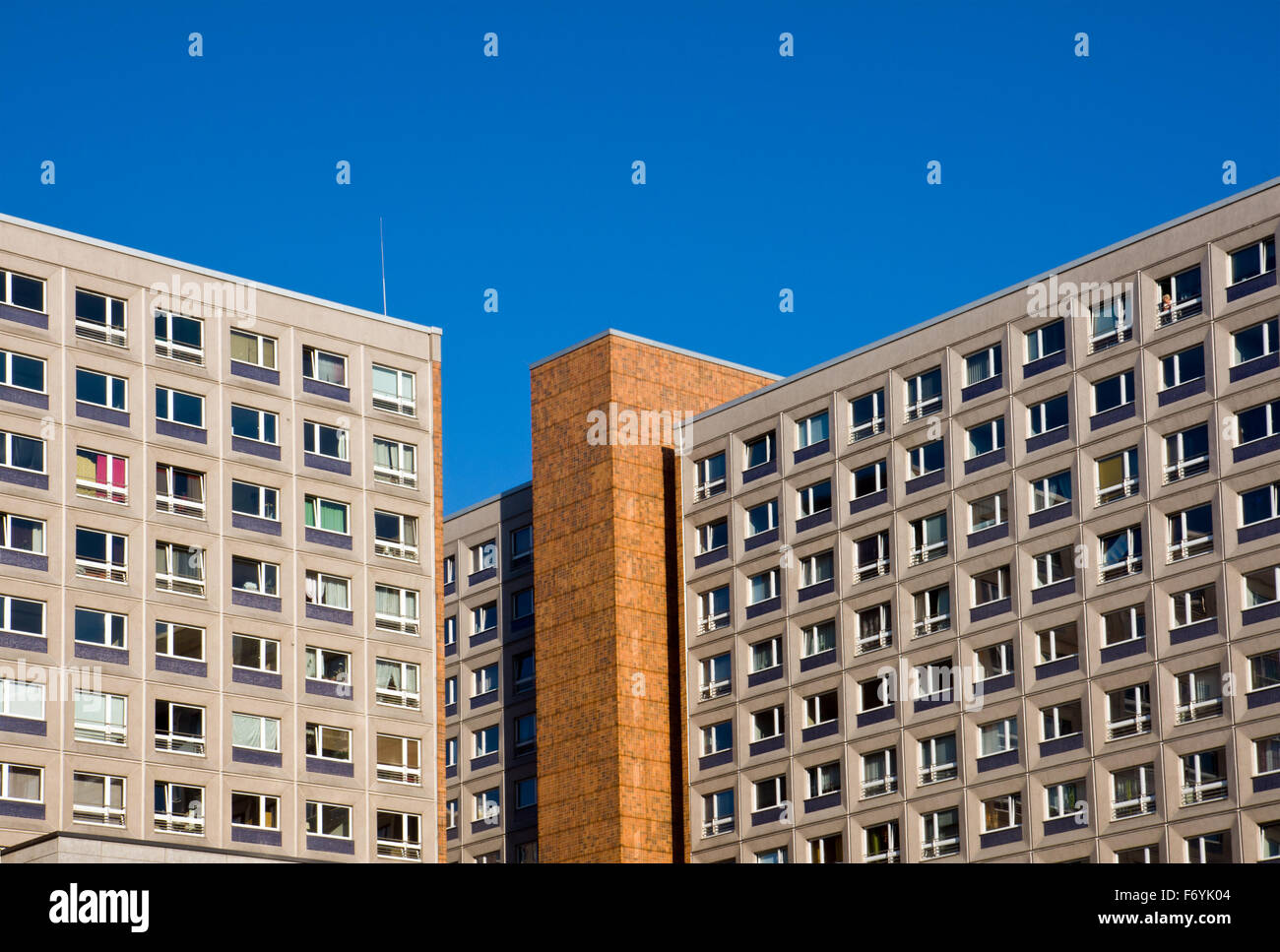 Typical socialistic building in Berlin Stock Photo
