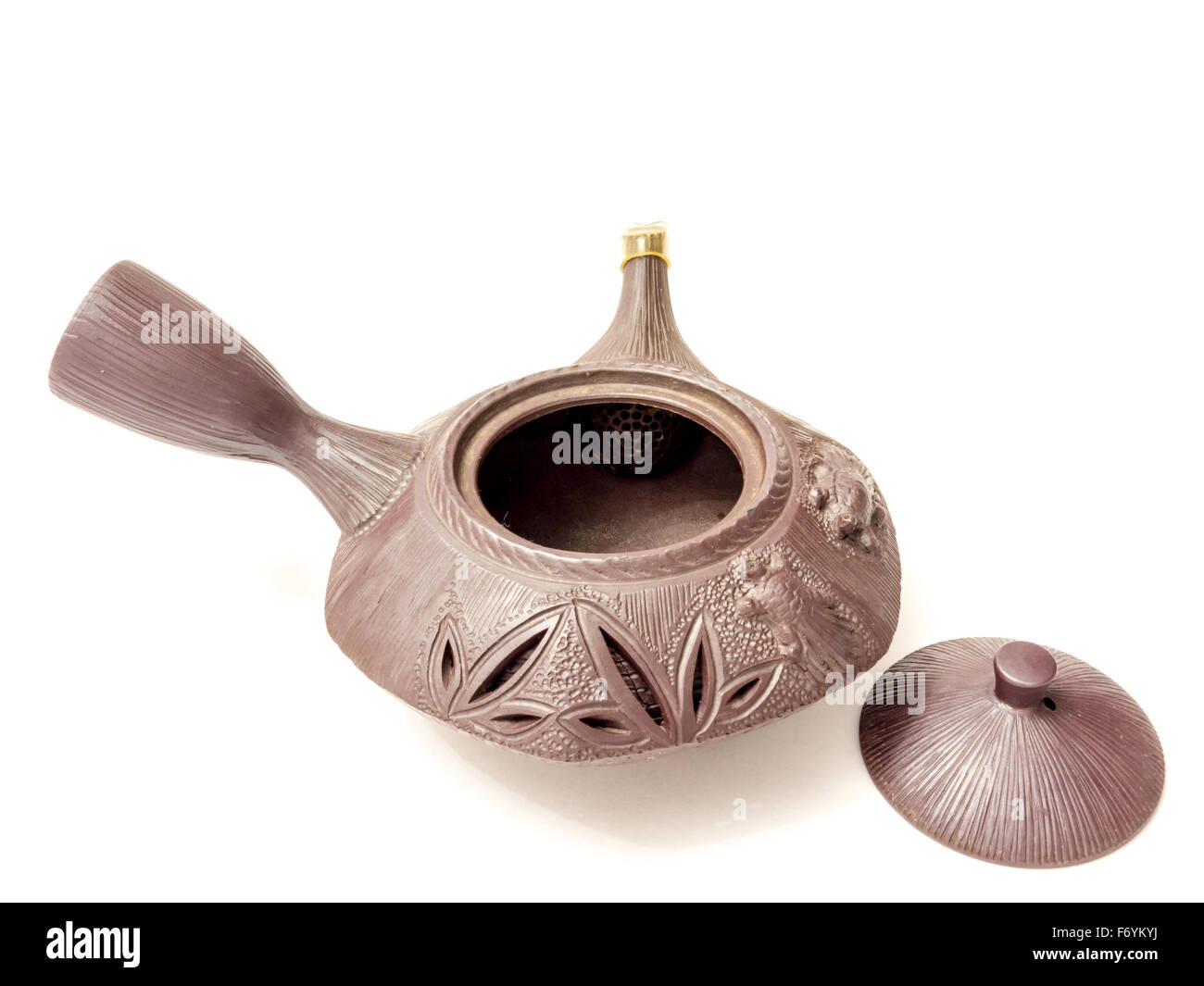 GOMEL, BELARUS - NOVEMBER 15, 2015: The Japanese porcelain teapot. Stock Photo