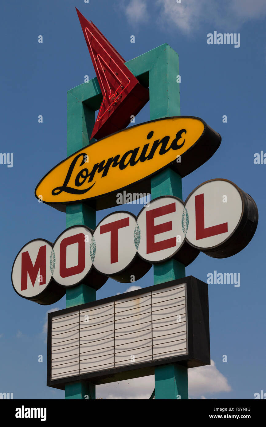 The National Civil Rights Museum at the Lorraine Motel in Memphis, Tennessee, where Martin Luther King Jr. was assassinated Stock Photo