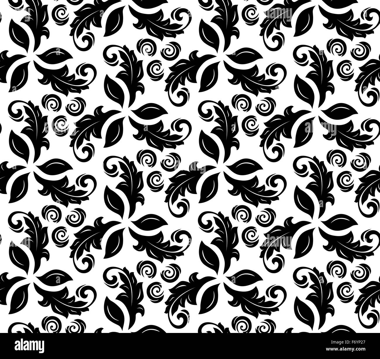 Floral Fine Seamless Vector Pattern Stock Vector Image & Art - Alamy