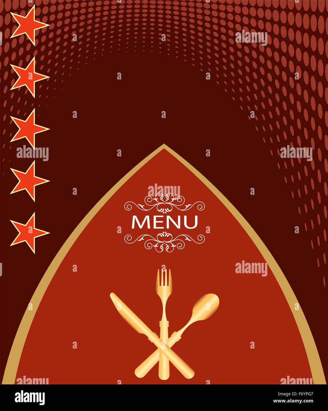 Menu Card Design Template Stock Vector Image & Art - Alamy