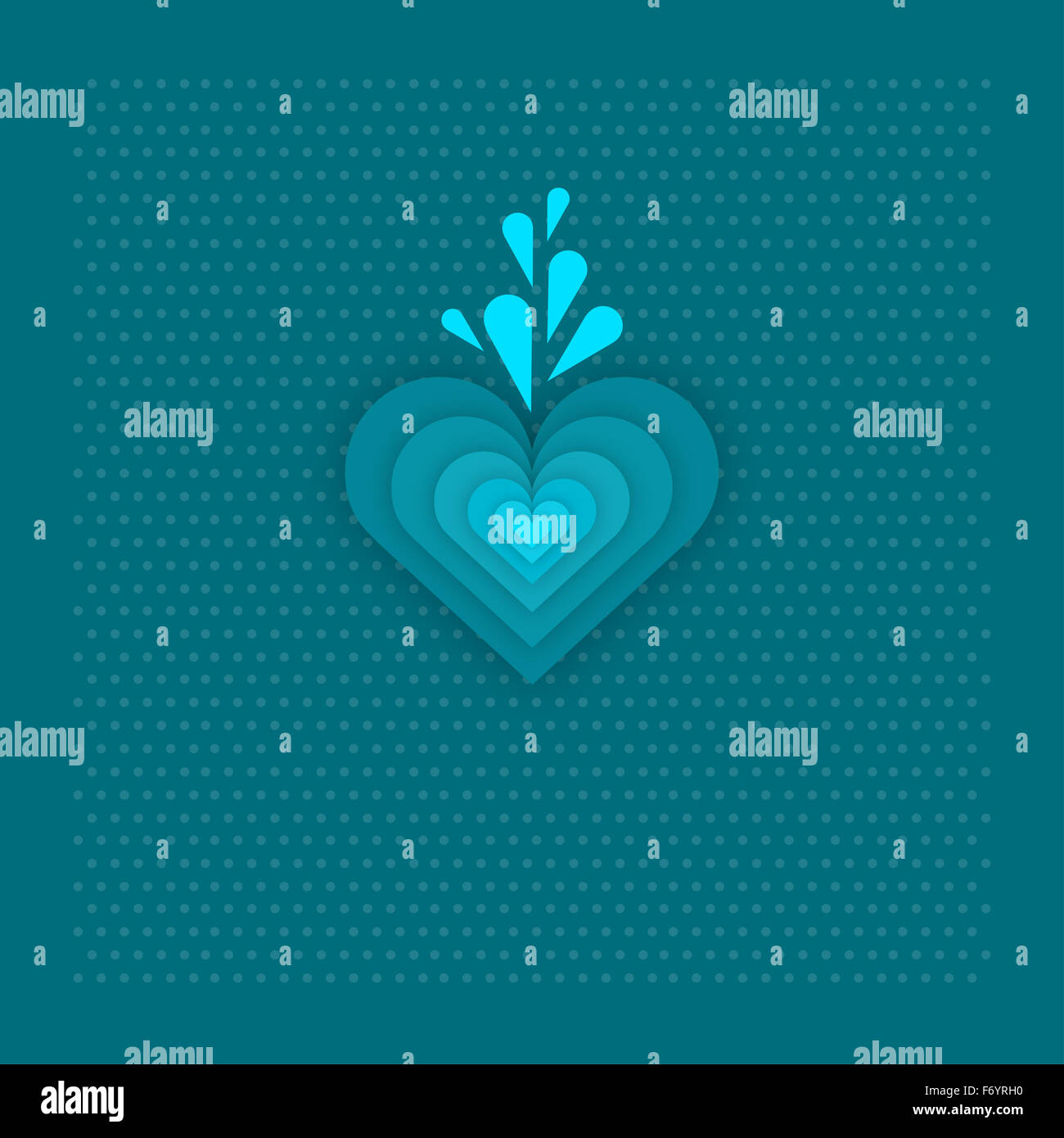 Blue Crying Heart Stock Photo Alamy