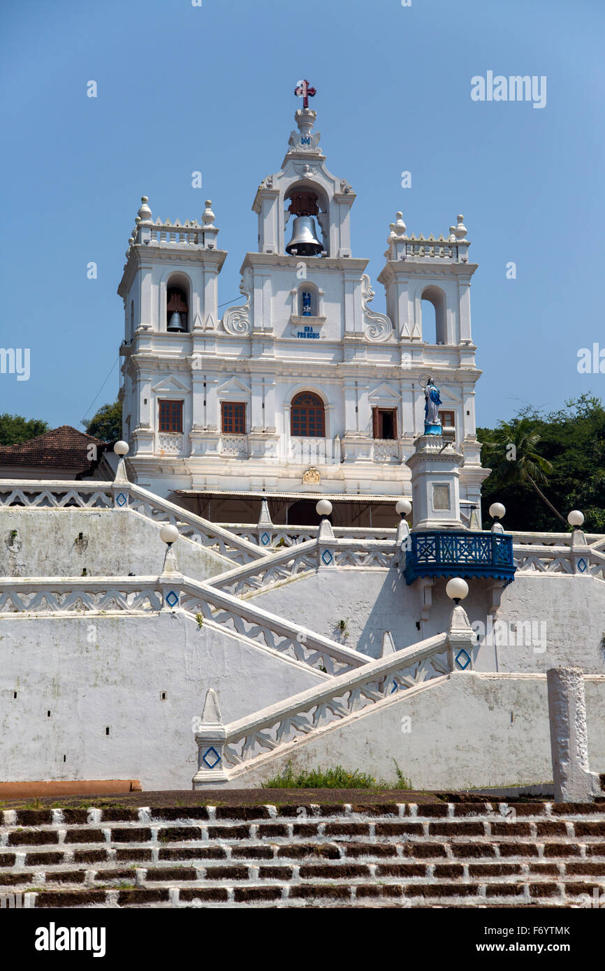 Church of Our Lady of the Immaculate Conception at Panaji, Goa, India Stock Photo