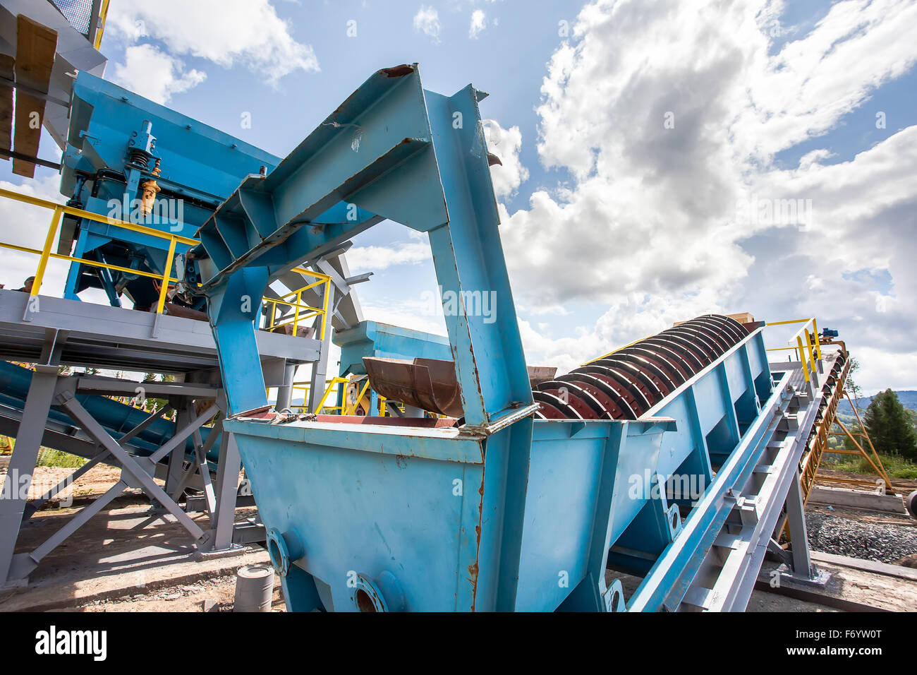 Processing of manganese ore Stock Photo Alamy