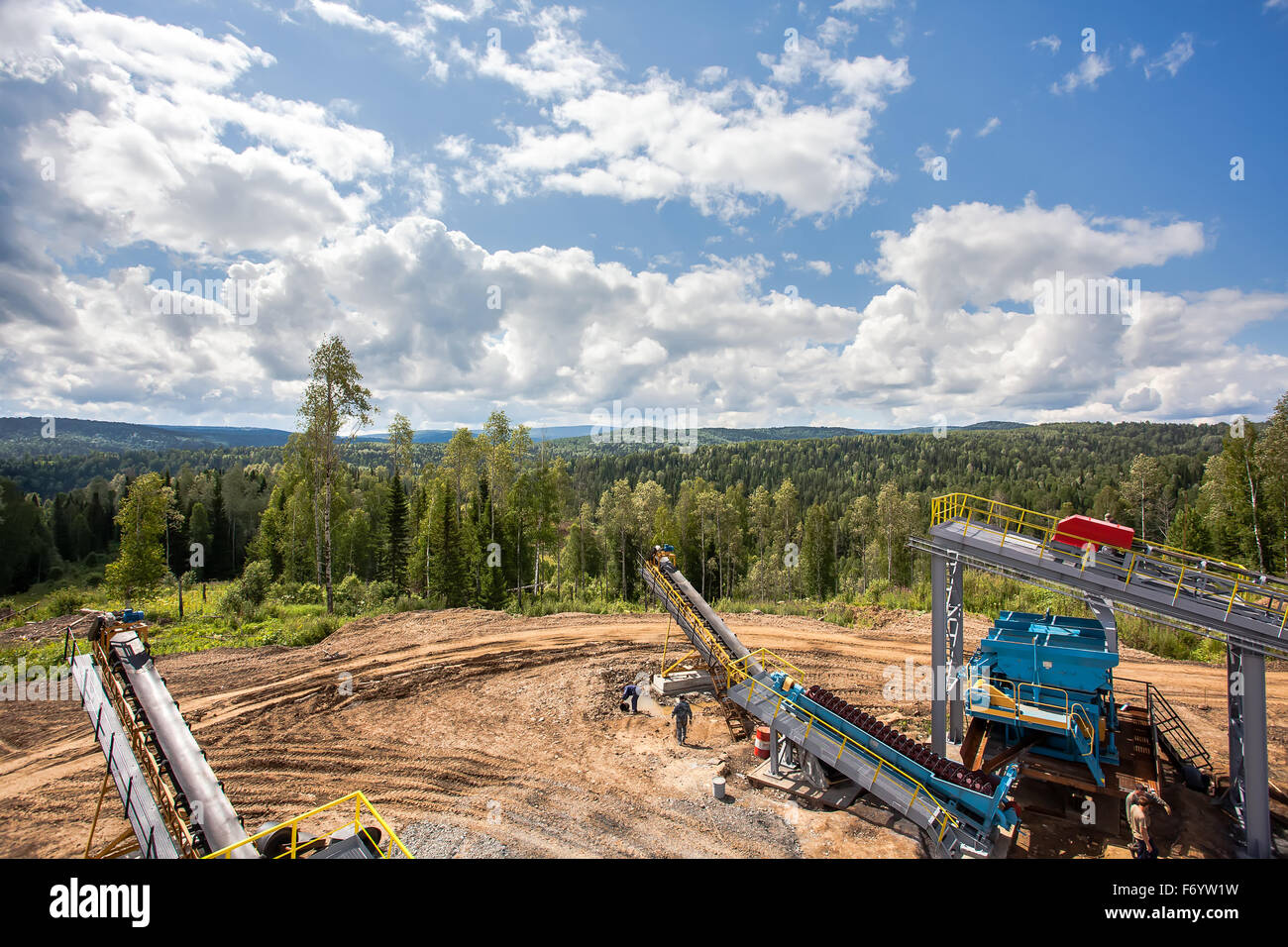 Manganese mine Stock Photo