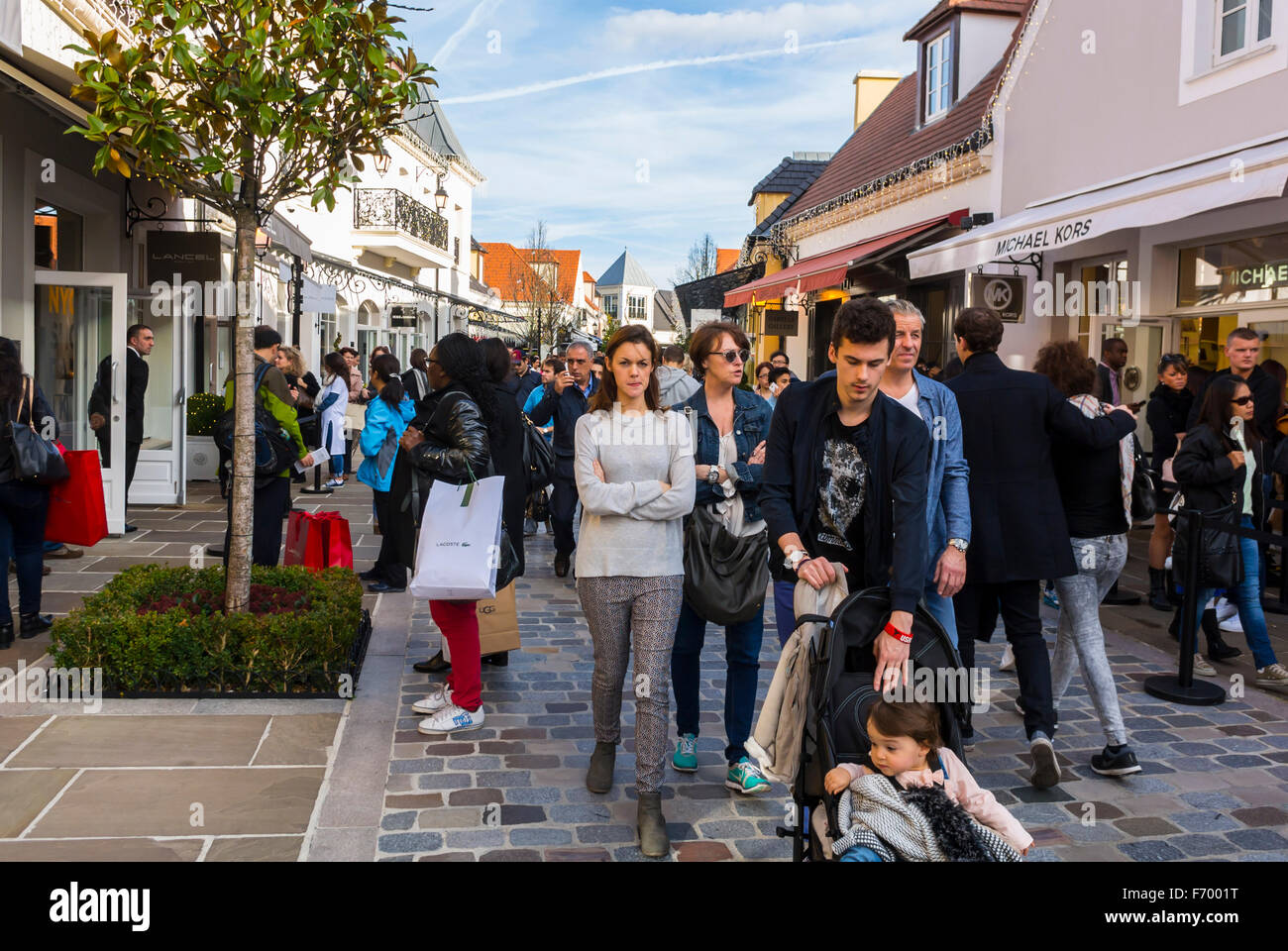 Paris, France, Crowd of People Shopping in Luxury Outlet Mall, Centre Stock Photo - Alamy