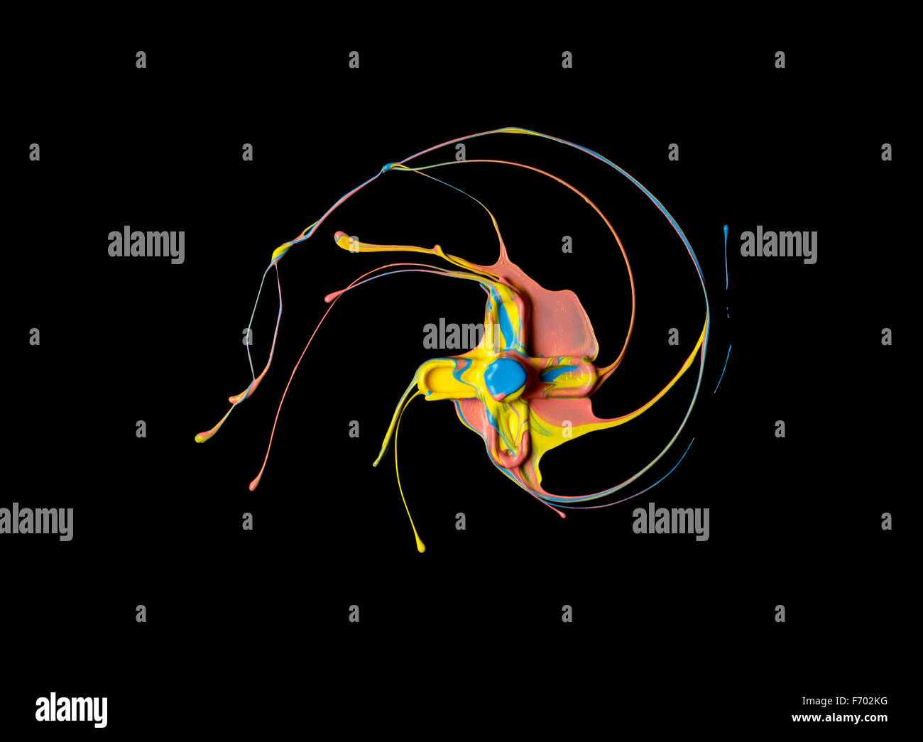 high speed image of paint streaking Stock Photo Alamy