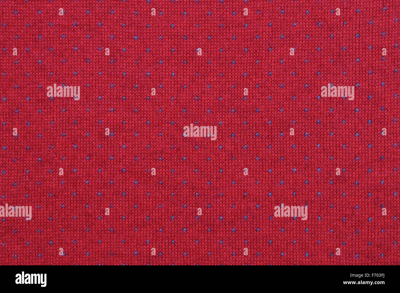 Abstract background, blue and red knitted fabric texture Stock Photo