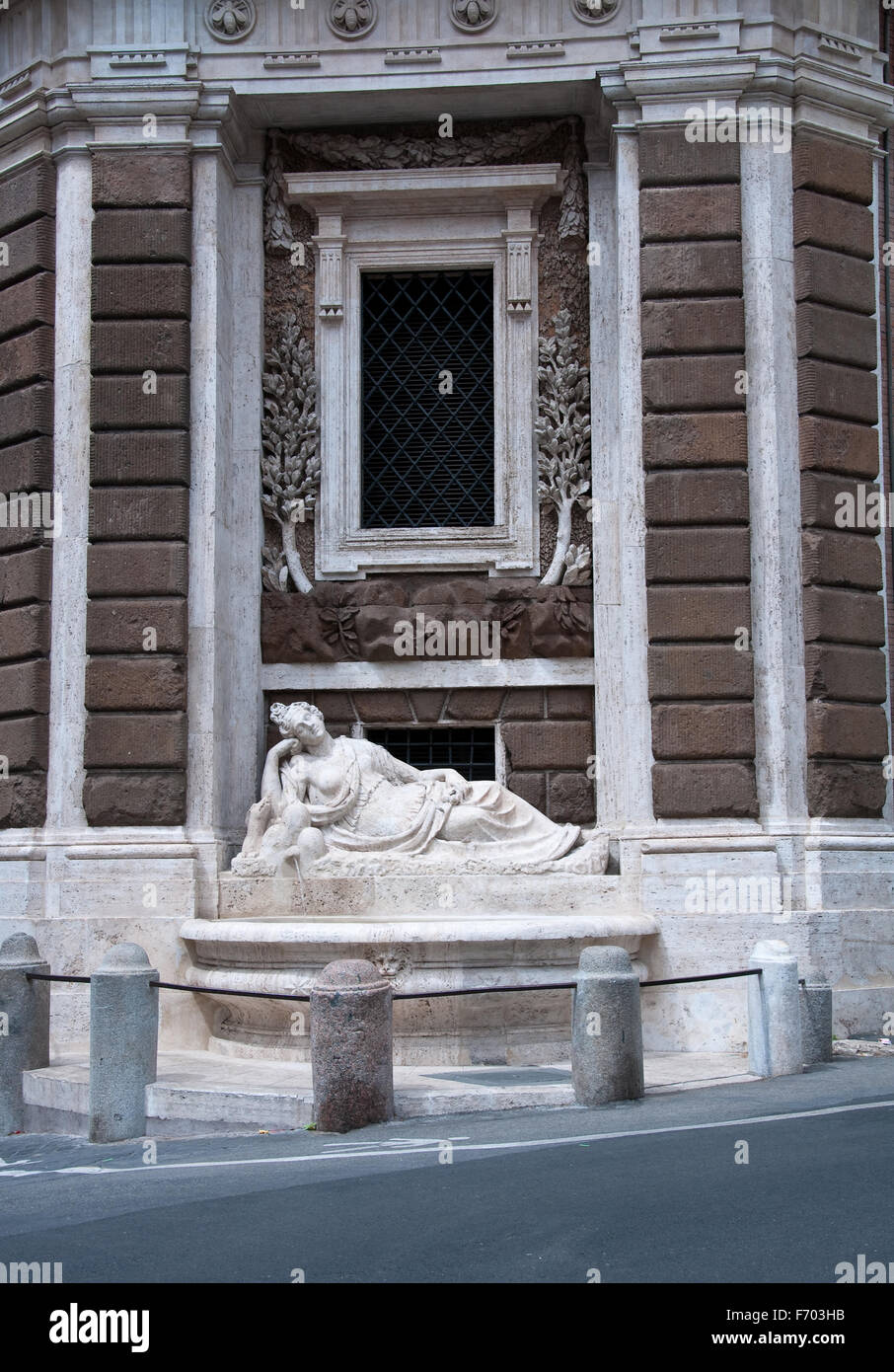 Via delle Quattro Fontane in Rome, Italy Stock Photo