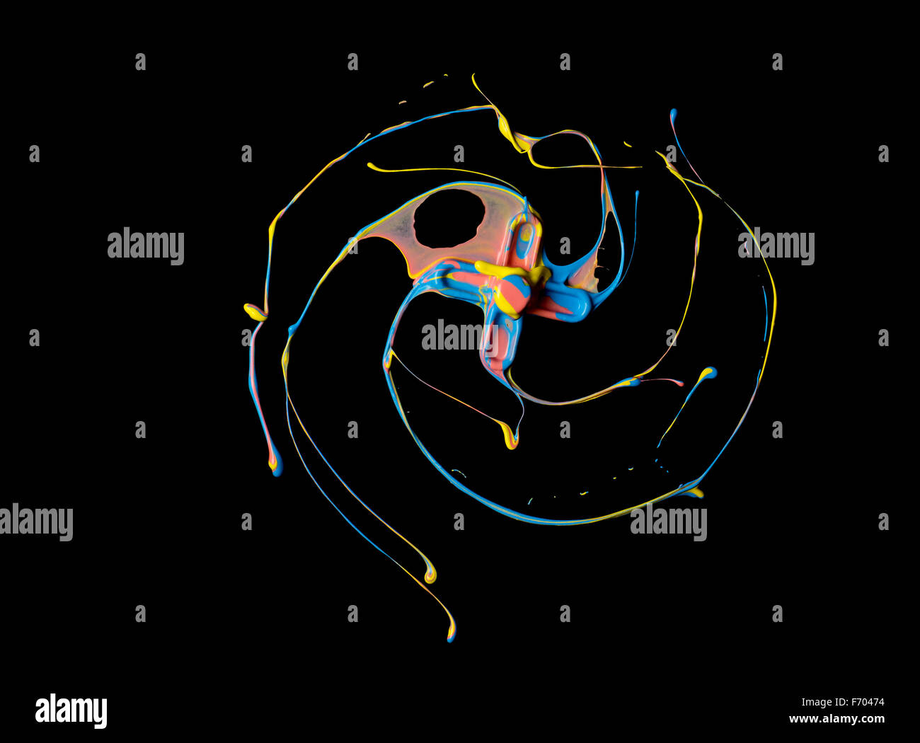 high speed image of paint streaking Stock Photo Alamy