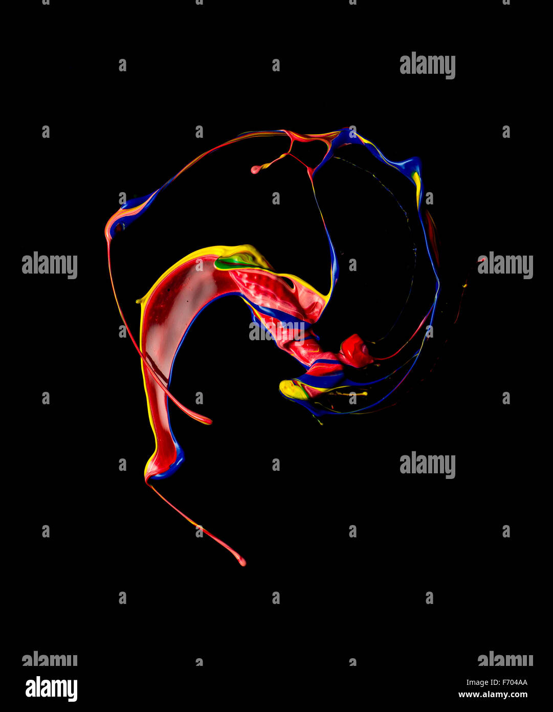 high speed image of paint streaking Stock Photo Alamy