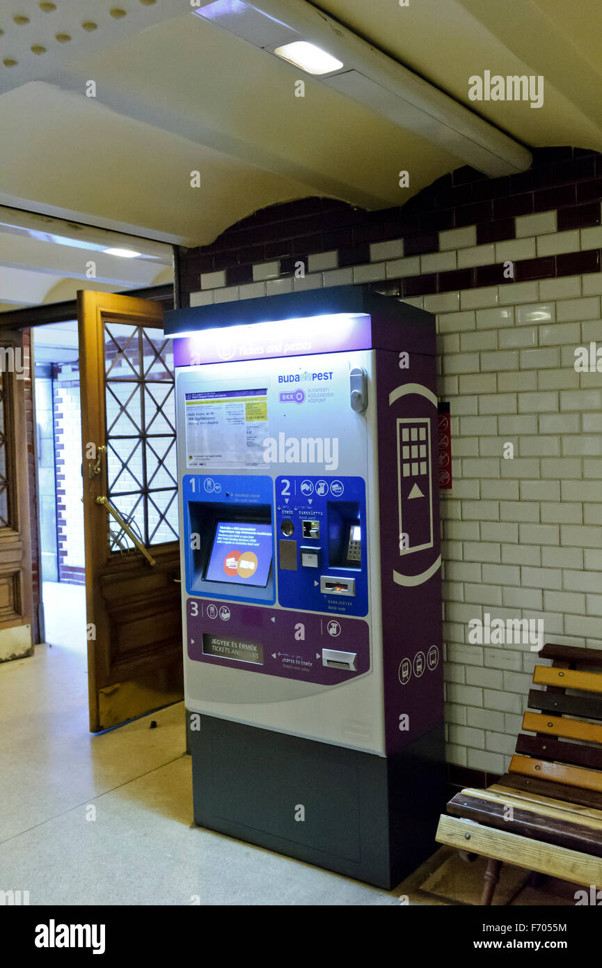An automatic ticket machine at a train station, Budapest, Hungary Stock  Photo - Alamy