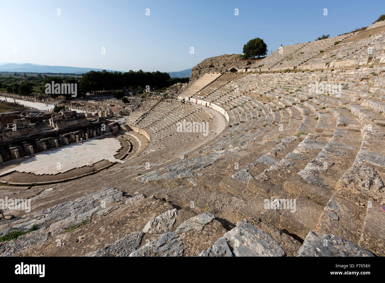 The Ephesus theatre dominates the view down Arcadian Street. Ephesus