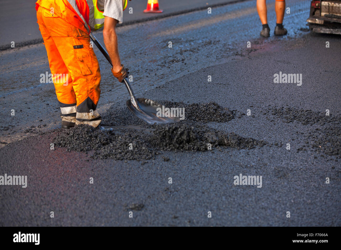 asphalting road Stock Photo