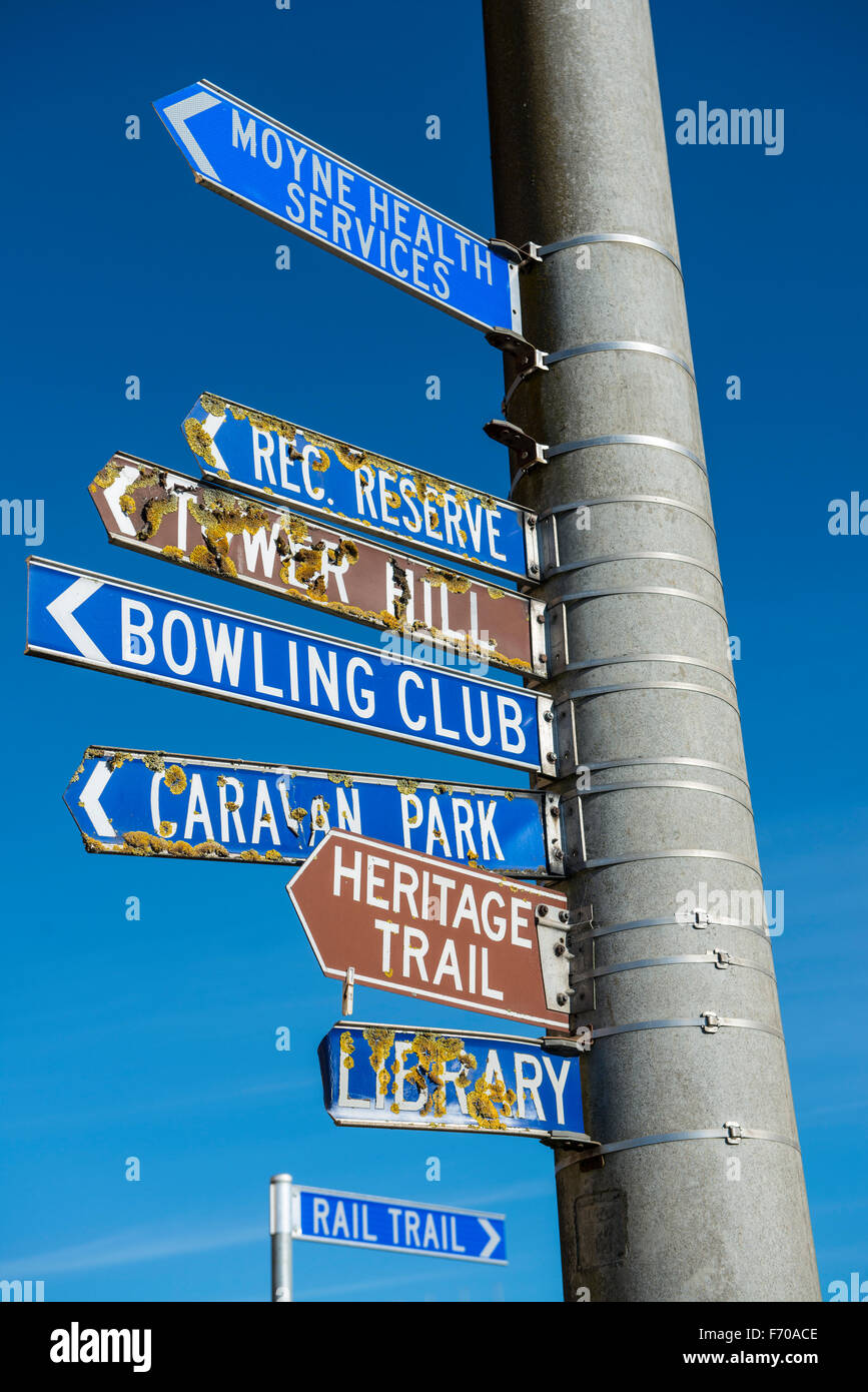 Main street signs, Koroit, Victoria, Australia Stock Photo Alamy