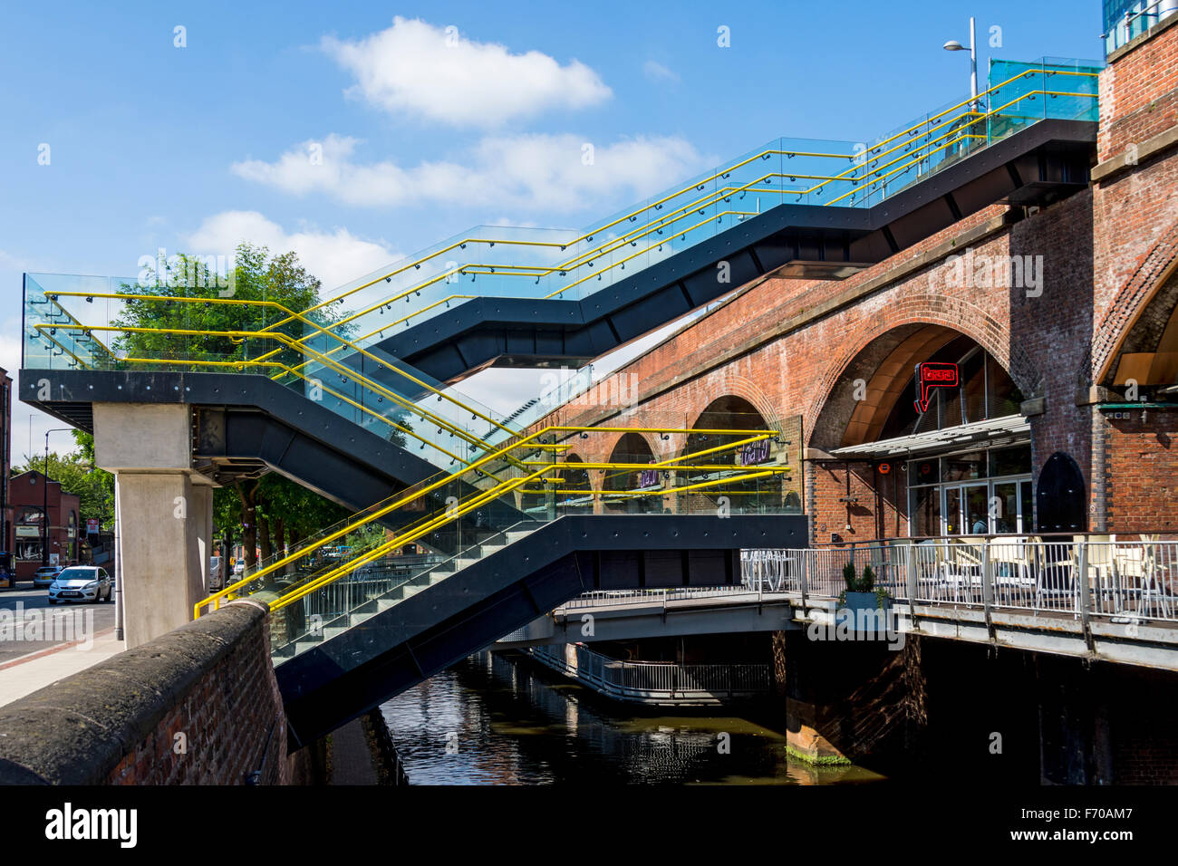 New (Sept. 2015) access steps to DeansgateCastlefield tram stop