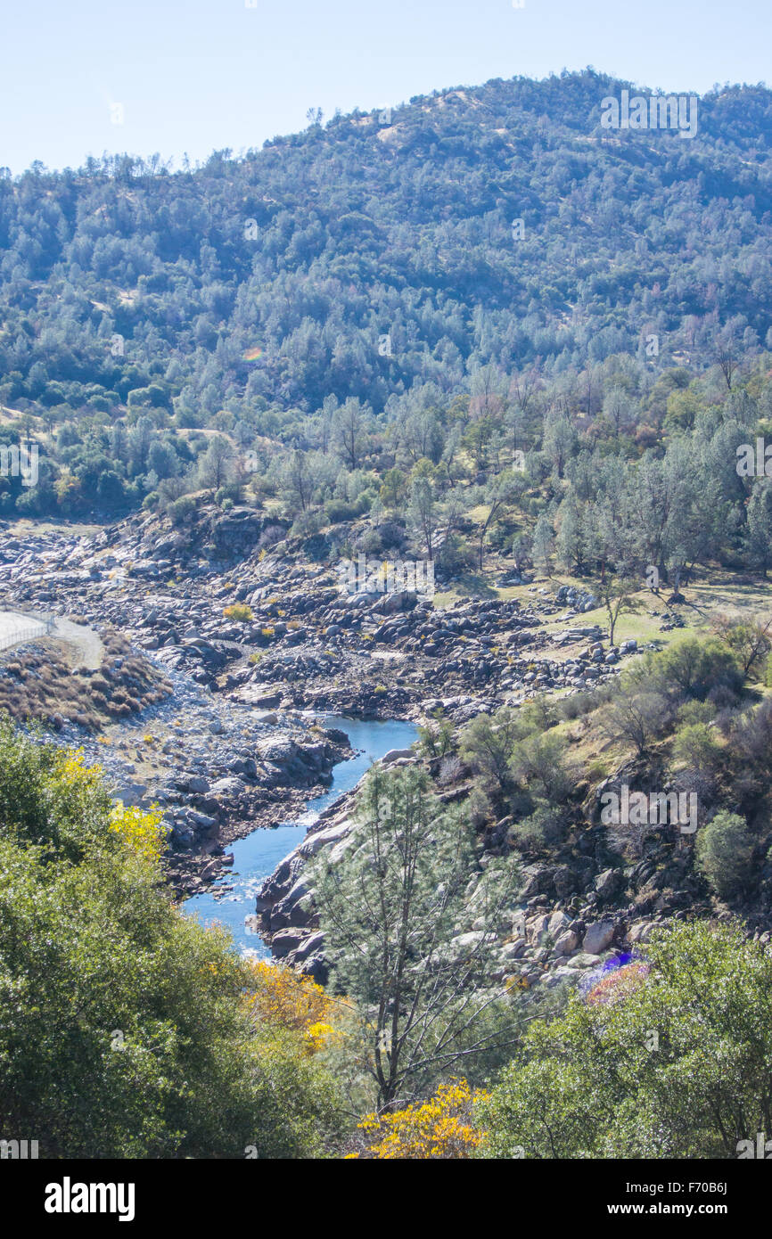 San Joaquin River Gorge near Squaw Leap above Millerton Lake, Fresno county California Stock Photo