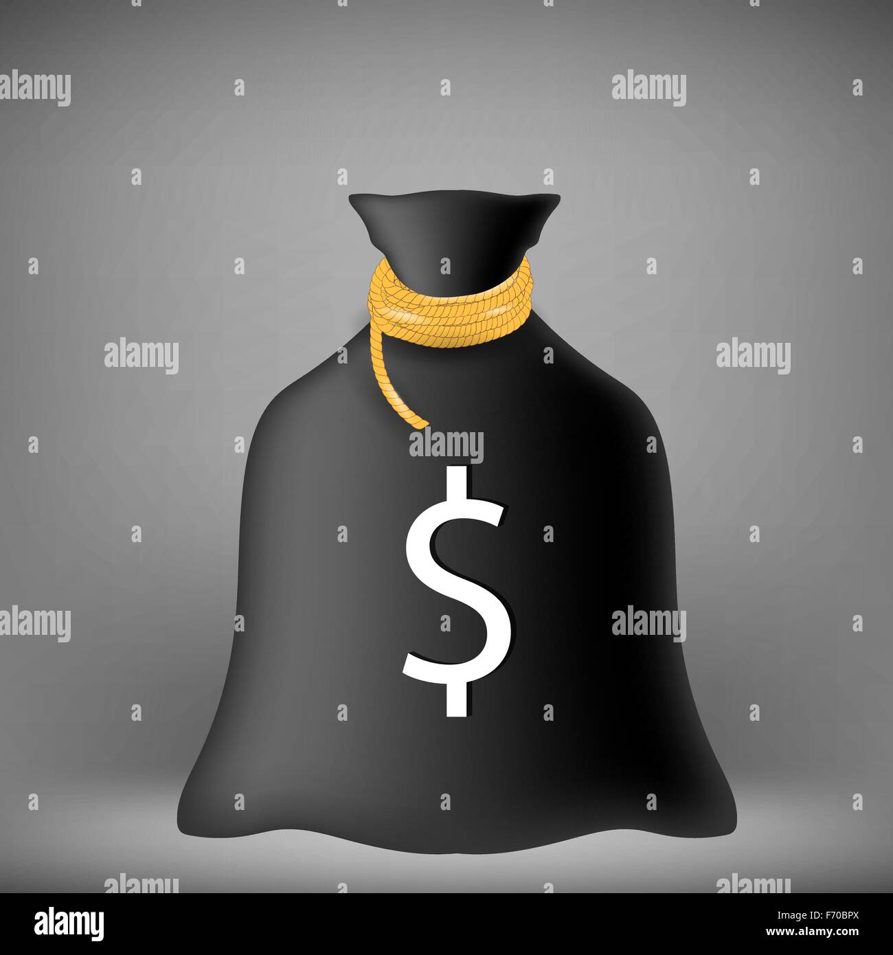 Black Money Bag Stock Vector Image & Art - Alamy