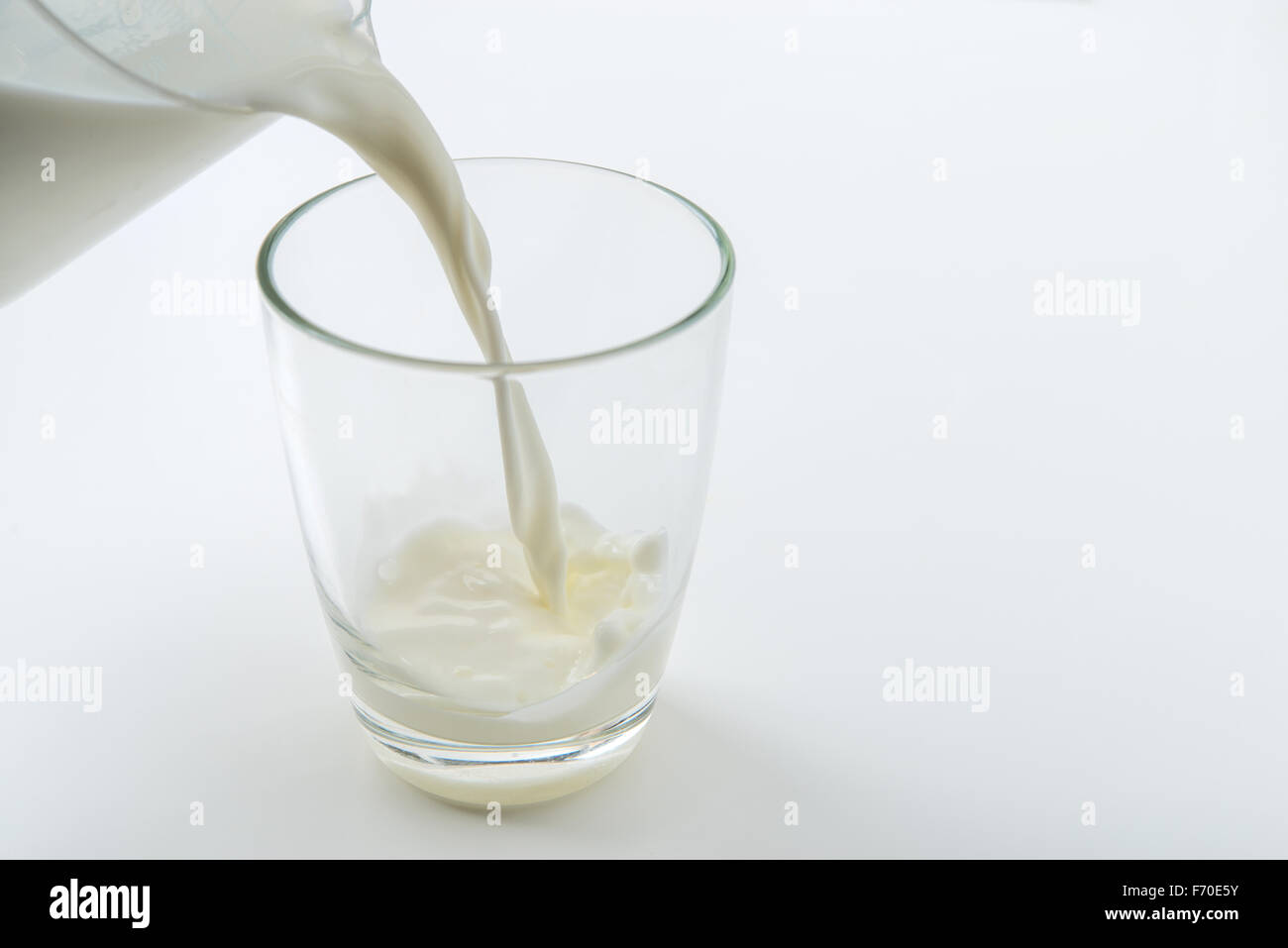 Milk being poured into glass hires stock photography and images Alamy