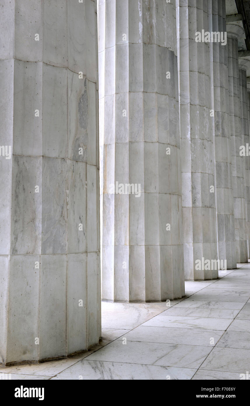 Architecture showing fluted marble columns Stock Photo Alamy