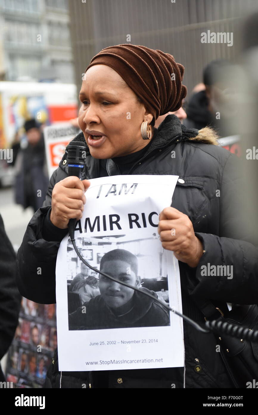 New York City, United States. 22nd Nov, 2015. Hawa Bah, mother of