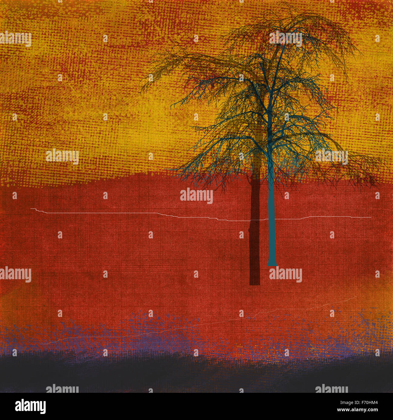 Tree line drawing hi-res stock photography and images - Alamy