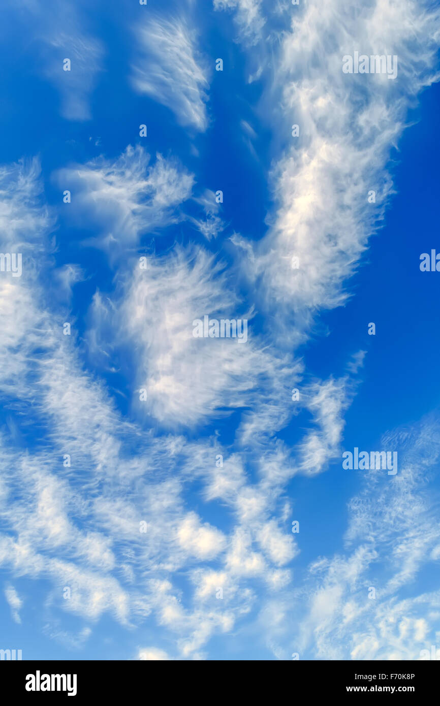 Cirrus clouds in deep blue hi-res stock photography and images - Alamy