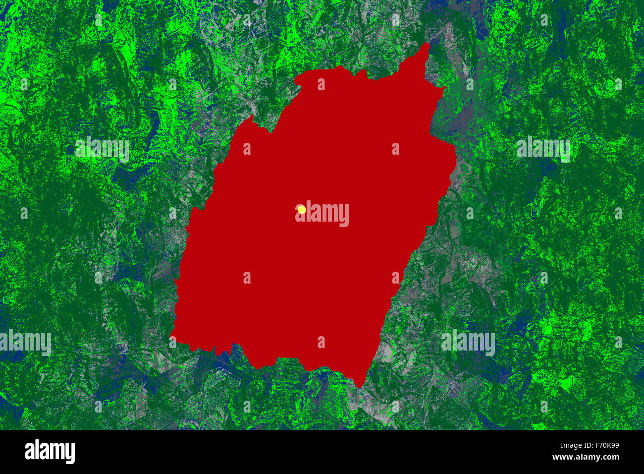 Illustration, manipur location map, india, asia Stock Photo - Alamy