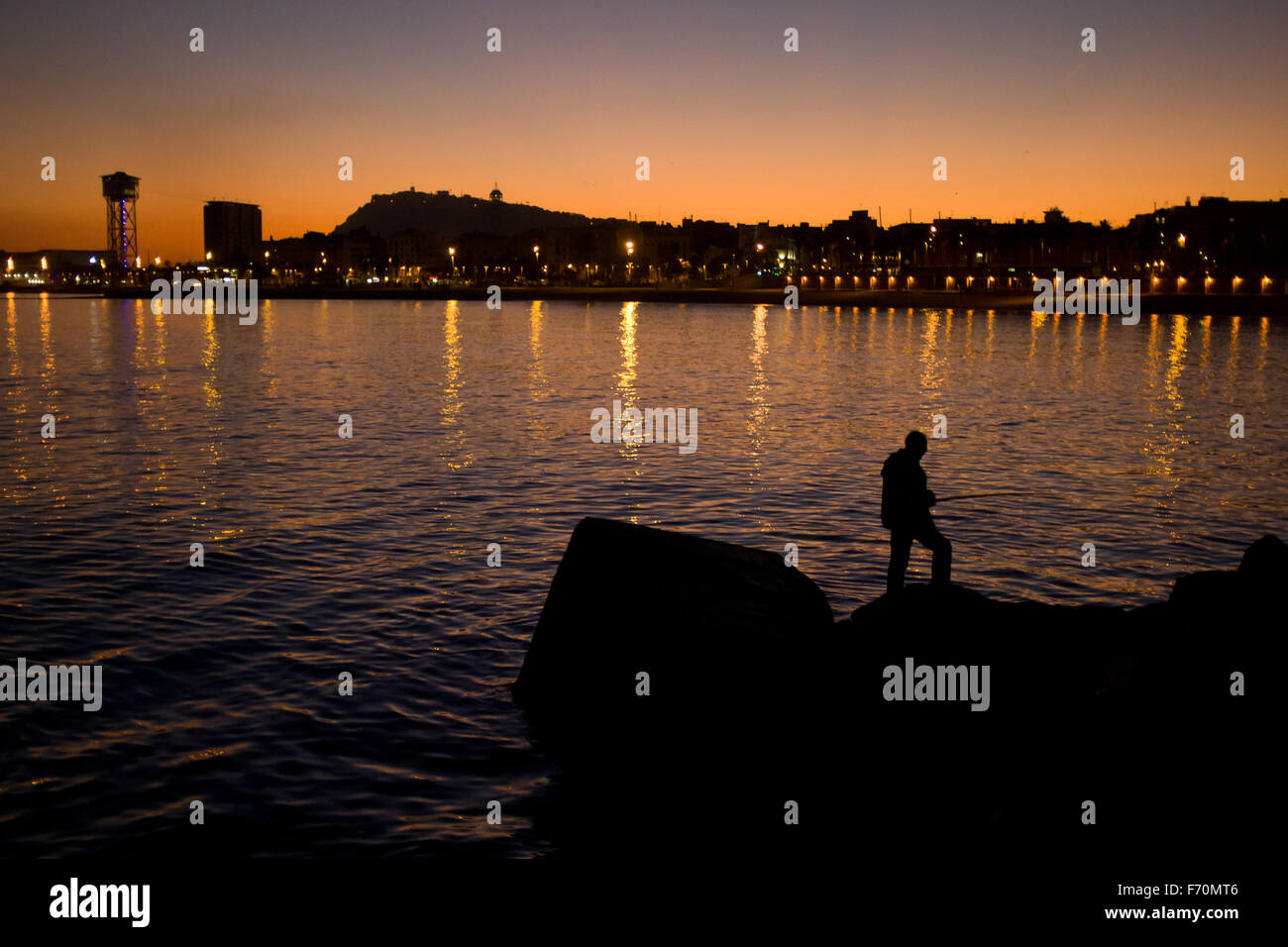 Barcelona skyline coast coastal hi-res stock photography and images - Alamy