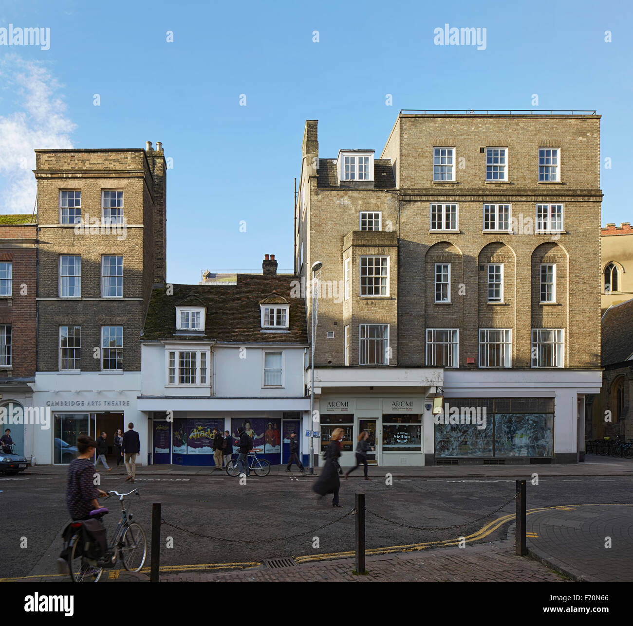Front elevation with street at Peas Hill entrance. Cambridge Arts