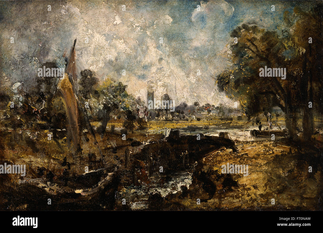 John Constable - Dedham Lock Stock Photo