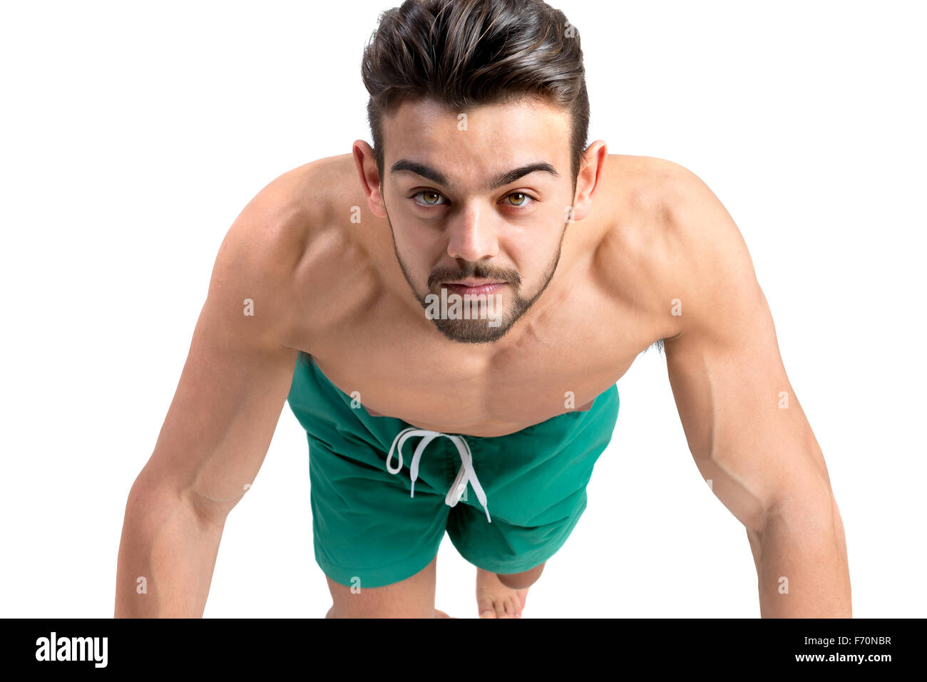 Man doing push ups in fitness hires stock photography and images Alamy
