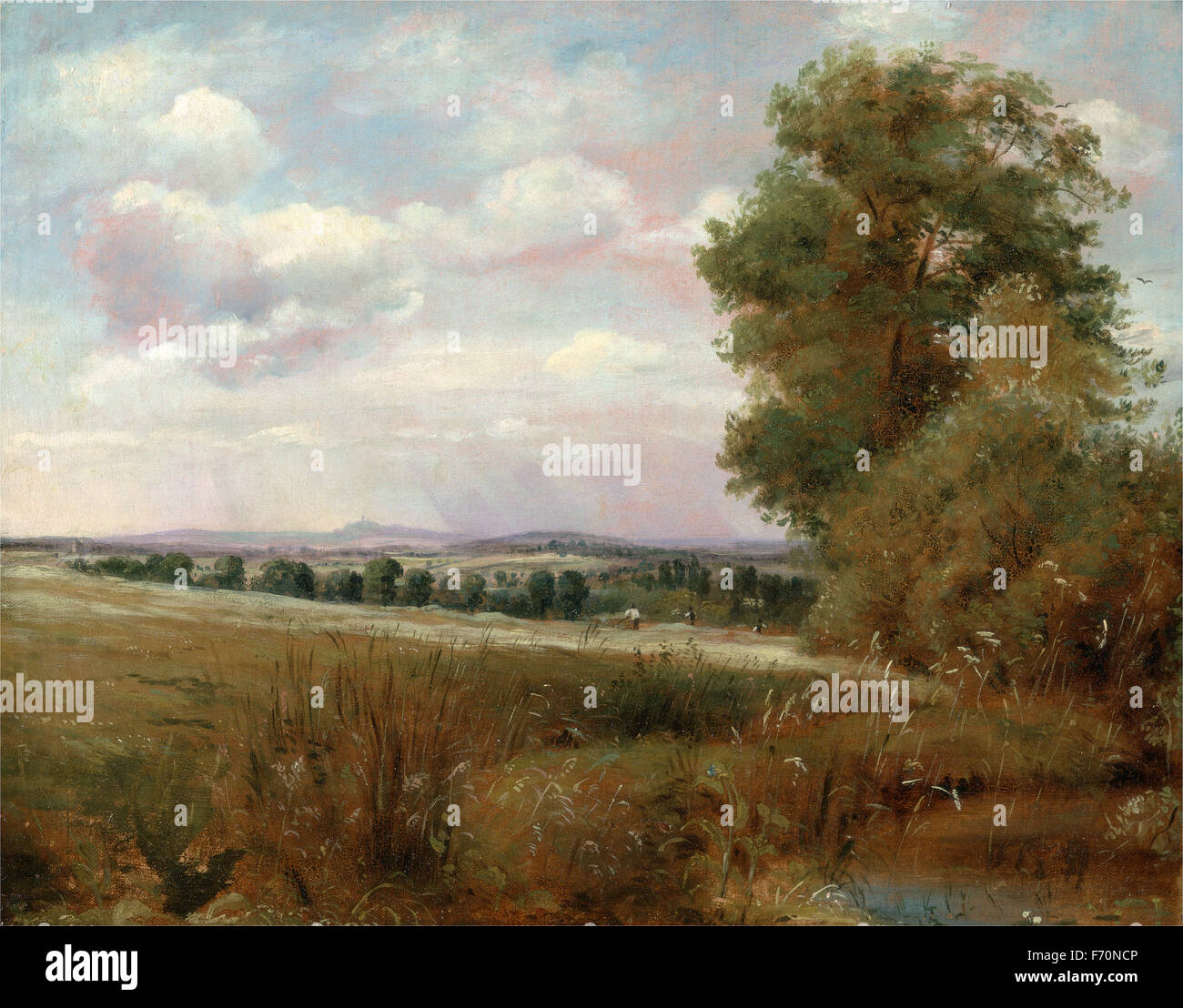 Art painting british xviii th john constable landscape at hampstead hi