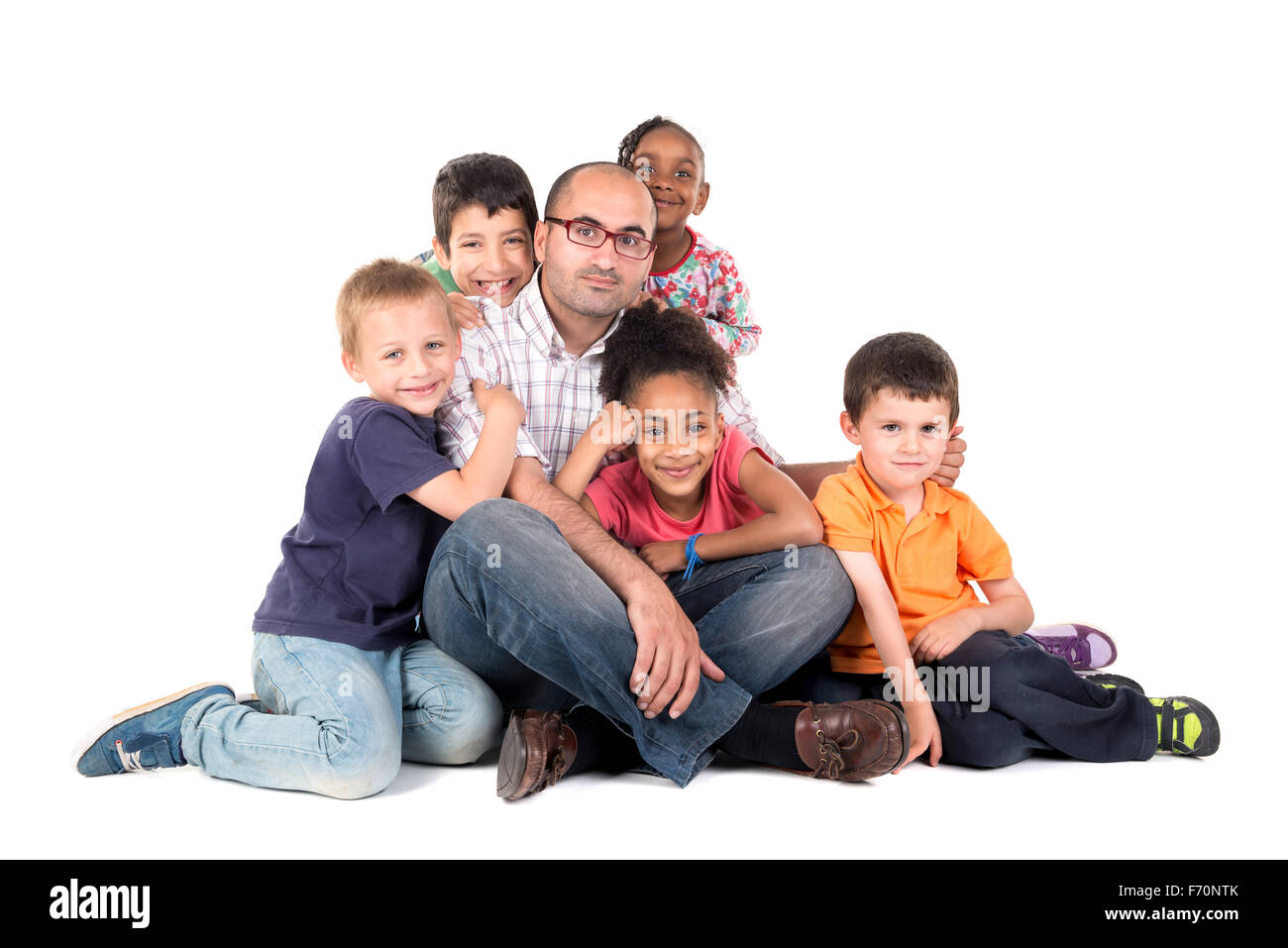 Children with teacher hi-res stock photography and images - Alamy