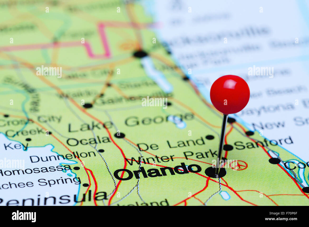 Orlando map hi-res stock photography and images - Alamy