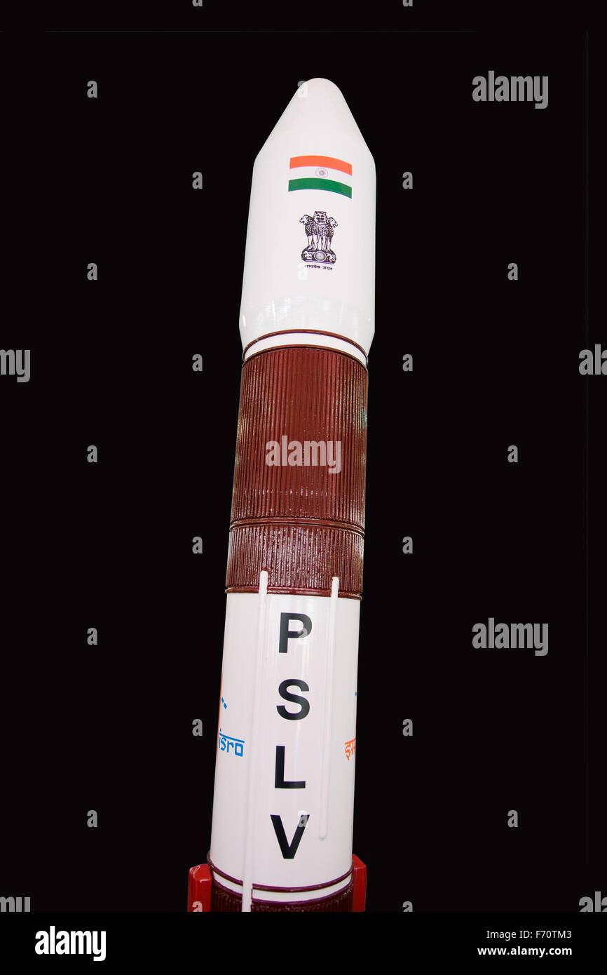 Indian Pslv Rocket Model Stock Photos & Indian Pslv Rocket Model Stock
