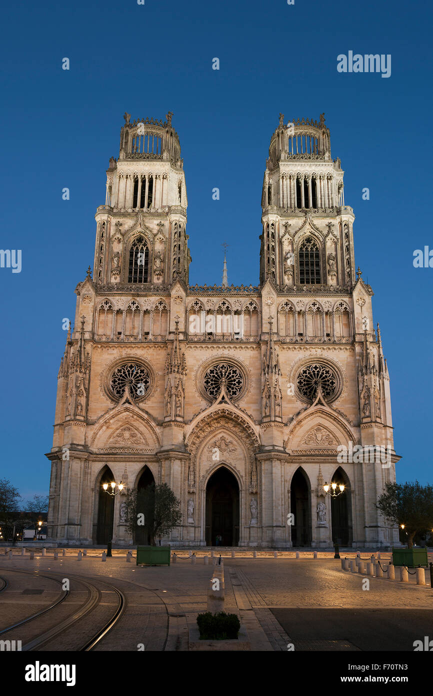 Cathedral of Orleans, Indre-et-Loire, Centre-Val de Loire, France Stock Photo