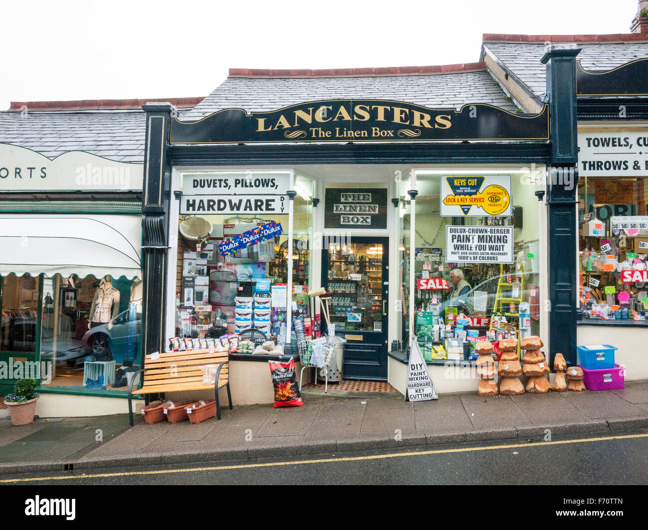 Shops in GrangeoverSands Cumbria UK Stock Photo Alamy