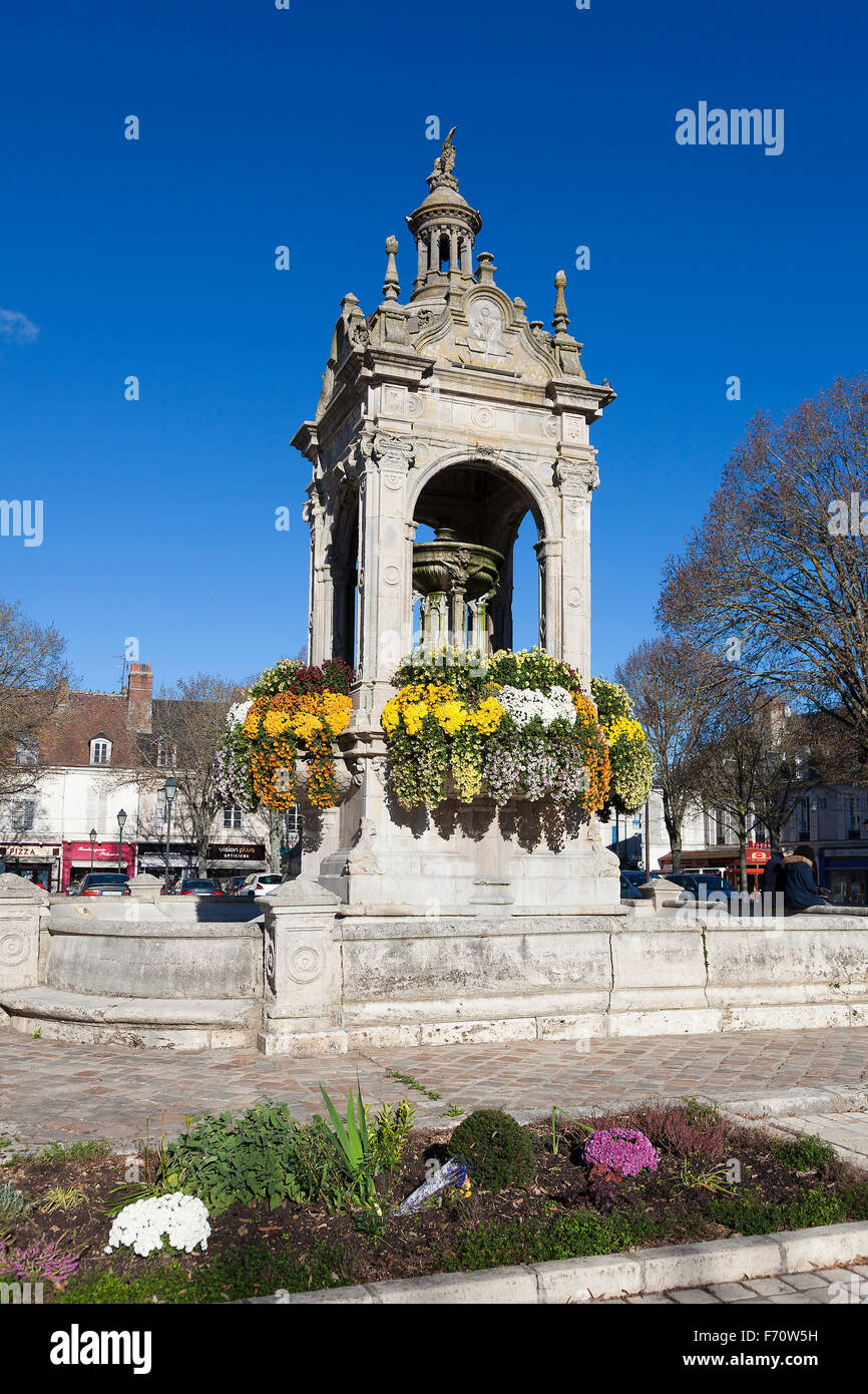 Square of Chateaudun, Eure-et-Loir, Centre-Val de Loire, France Stock Photo