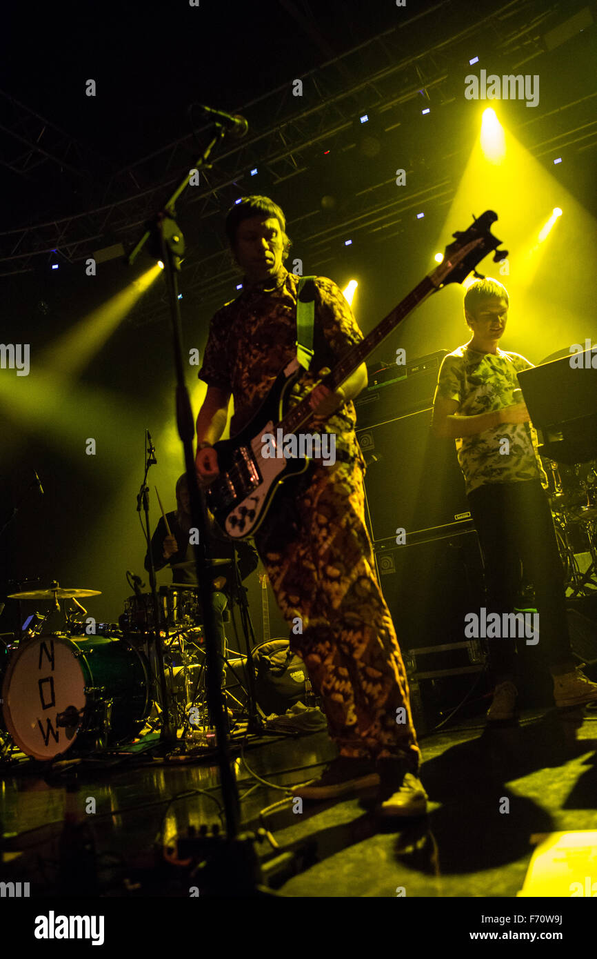 Milan Italy. 22th November 2015. The Icelandic two-piece Alternative band FUFANU performs live on stage at Fabrique opening the show of John Grant Credit:  Rodolfo Sassano/Alamy Live News Stock Photo