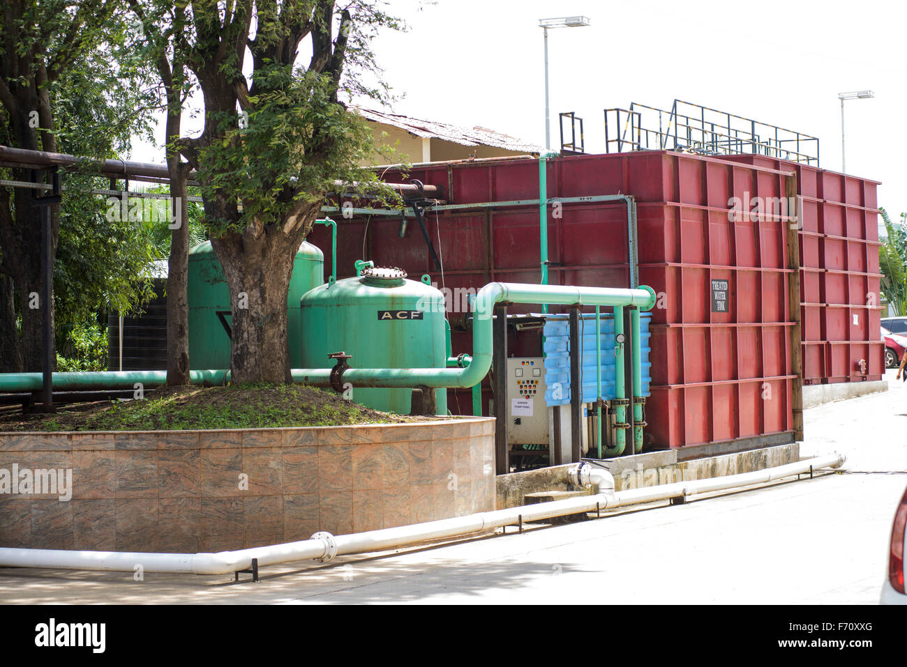 Treated water tank, sikandarabad, hyderabad, andhra pradesh, india, asia Stock Photo