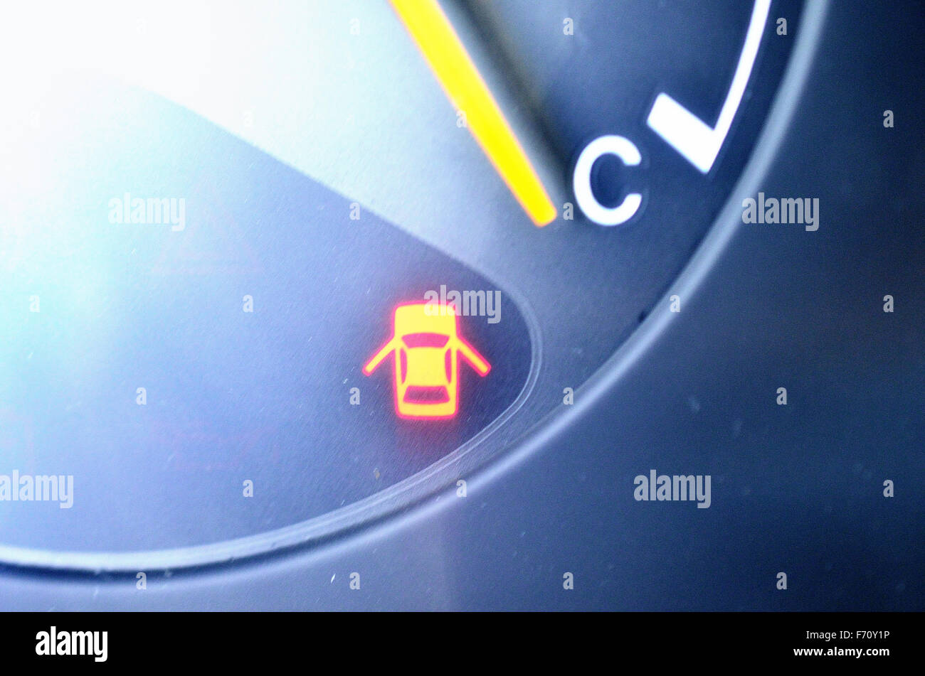 open car door warning light Stock Photo - Alamy