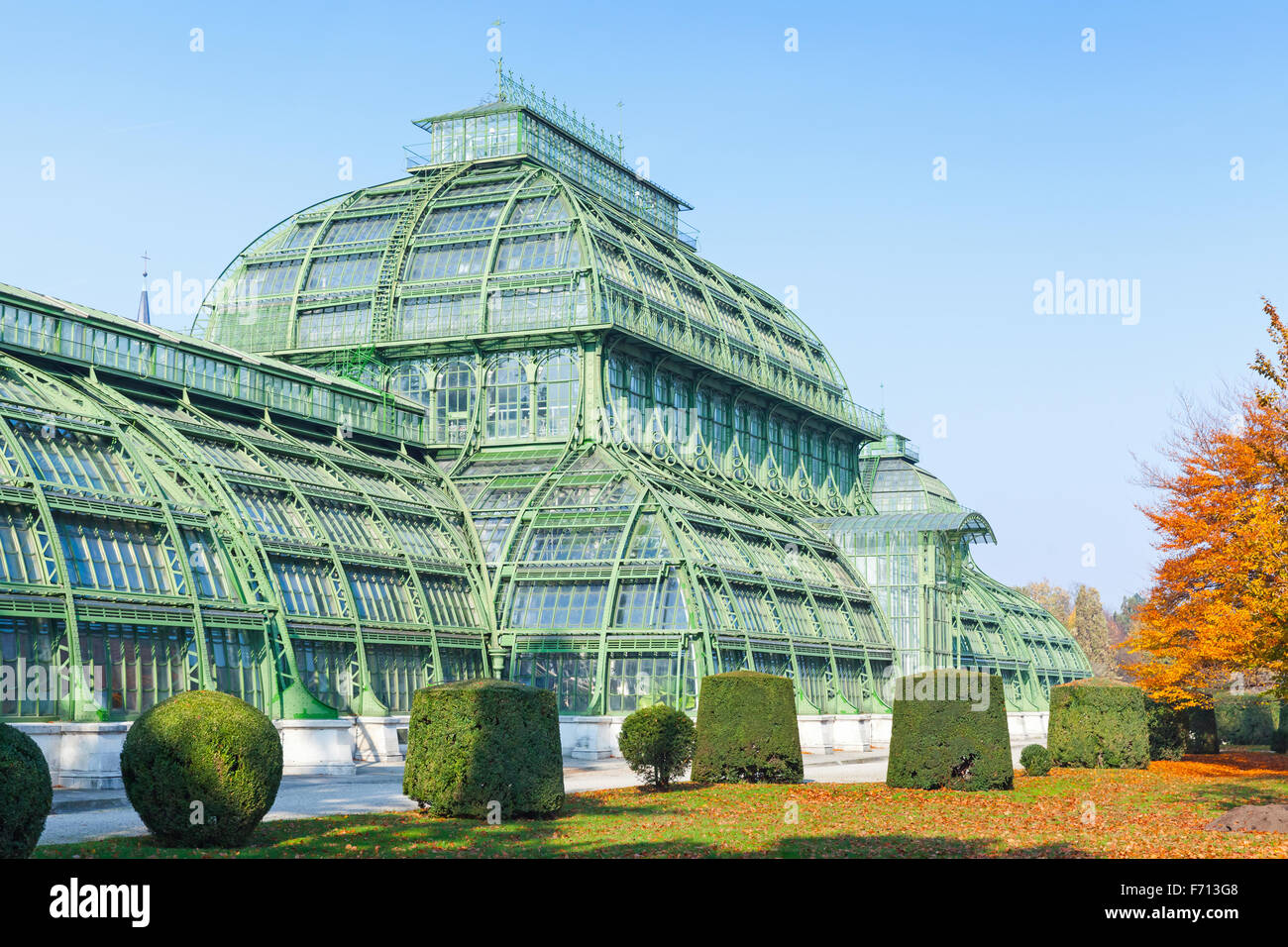 The Palm house, Schonbrunn Palace in Vienna, Austria Stock Photo