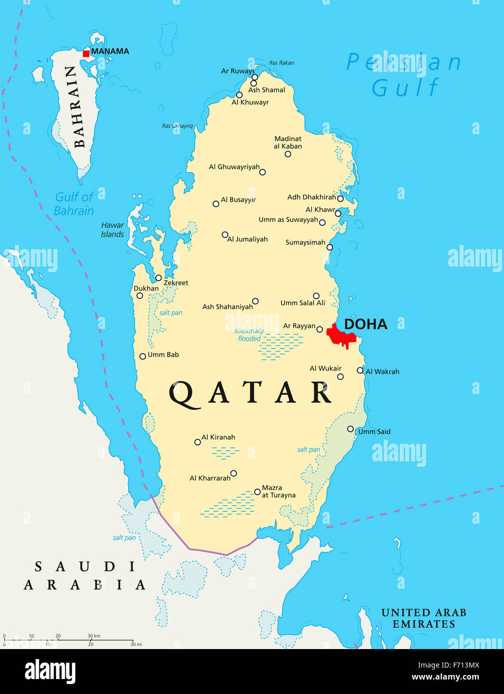 Qatar Road Map Qatar Road Map