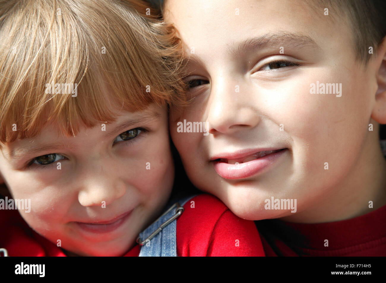 Portrait of brother and sister Stock Photo Alamy