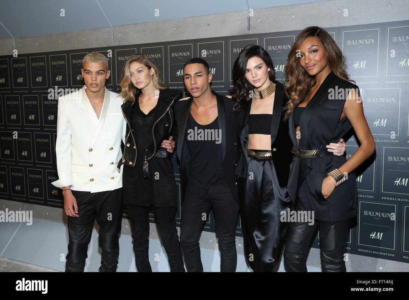 The BALMAIN X H&M Collection Launch at 23 Wall Street Featuring ...