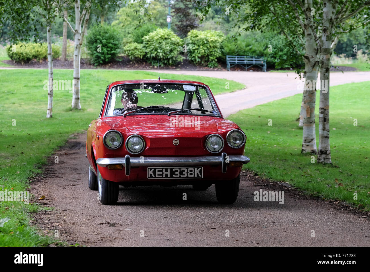 1971 red Fiat 850 Stock Photo