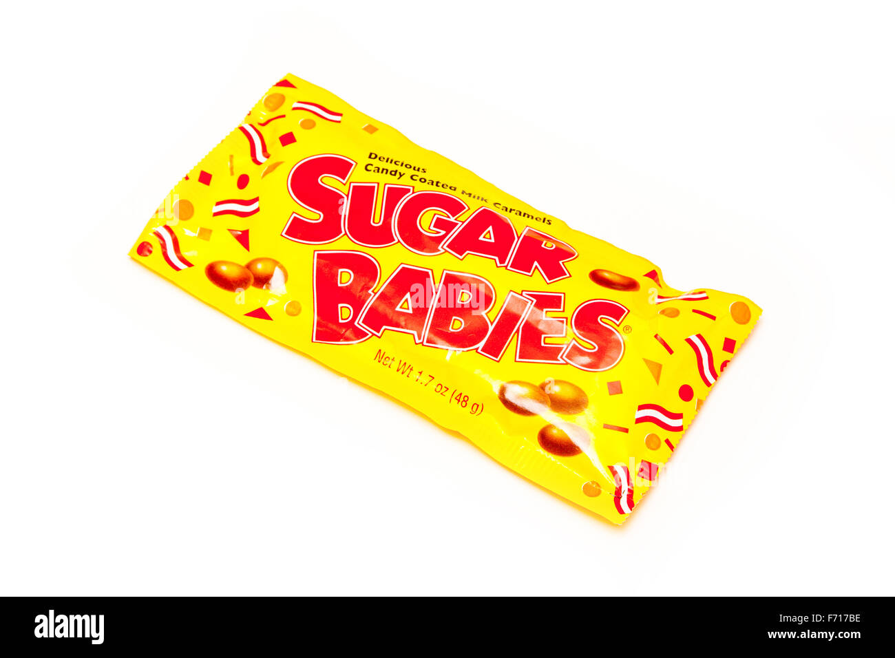Sugar Babies American candy isolated on a white studio background Stock